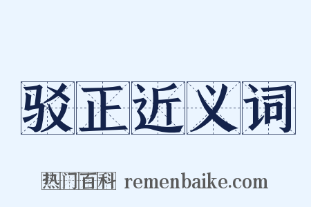 驳正近义词是什么意思的图片
